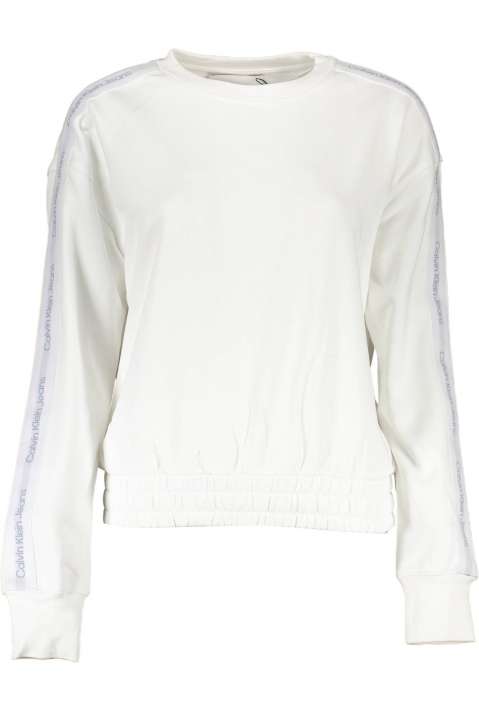 Priser på Calvin Klein Elegant White Cotton Sweatshirt