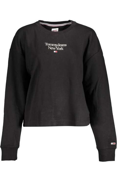 Priser på Tommy Hilfiger Chic Black Embroidered Logo Sweatshirt