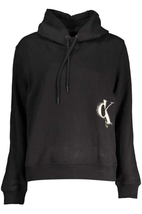 Priser på Calvin Klein Elegant Black Logo Hooded Sweatshirt