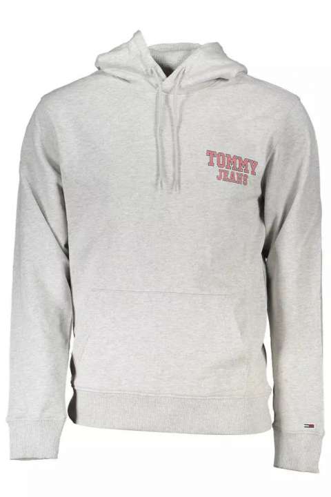 Priser på Tommy Hilfiger Elegant Gray Cotton Hooded Sweatshirt