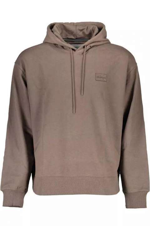 Priser på Calvin Klein Eco-Conscious Hooded Brown Sweatshirt