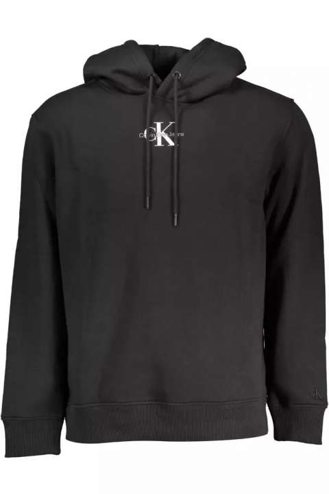 Priser på Calvin Klein Sleek Hooded Sweatshirt in Black