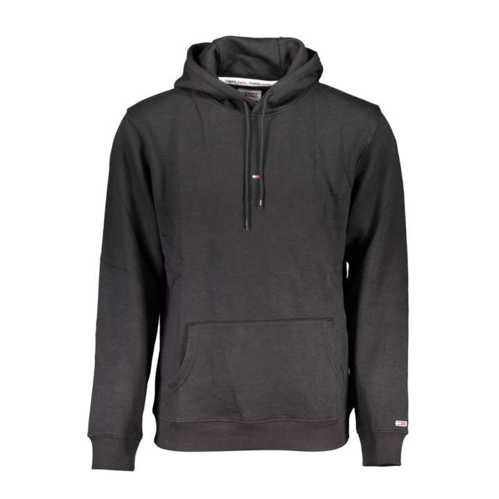 Priser på Tommy Hilfiger Sleek Hooded Fleece Sweatshirt in Black