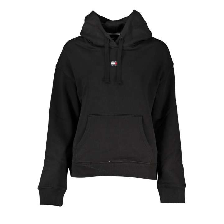 Priser på Tommy Hilfiger Sleek Black Hooded Sweatshirt