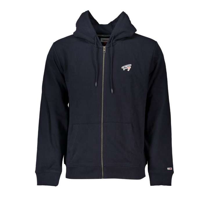 Priser på Tommy Hilfiger Chic Blue Hooded Sweatshirt with Zip Detail