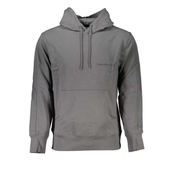 Priser på Calvin Klein Elegant Gray Hooded Sweatshirt