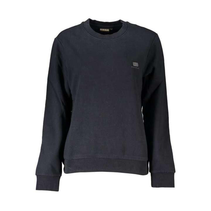 Priser på Napapijri Chic Black Fleece Crew Neck Sweatshirt