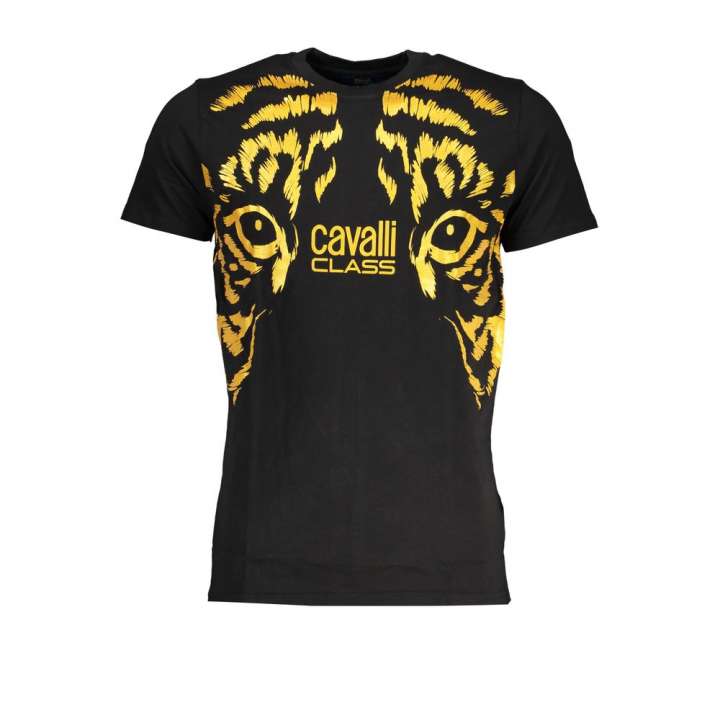 Priser på Cavalli Class Black Cotton T-Shirt