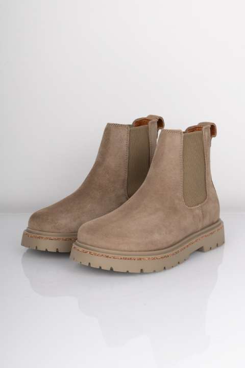 Priser på Birkenstock - Sko - Highwood Slip On Women Suede Leather - Taupe