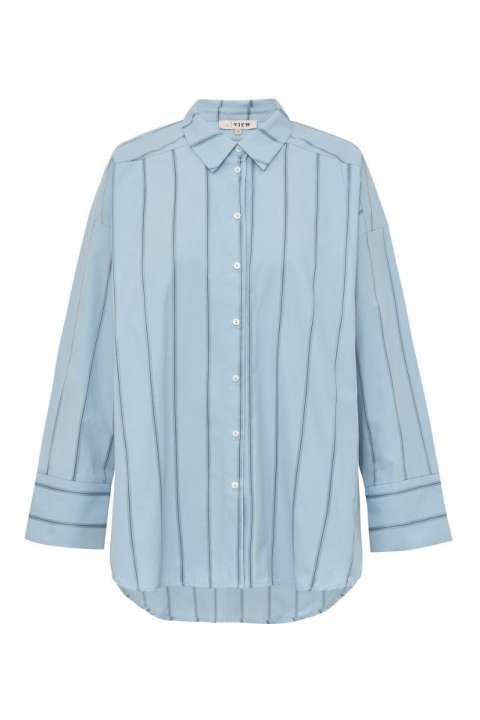 Priser på A-View - Magnolia Stripe Shirt - Light Blue