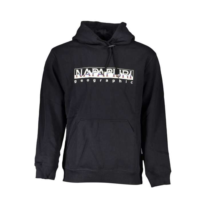 Priser på Napapijri Chic Black Hooded Fleece Sweatshirt