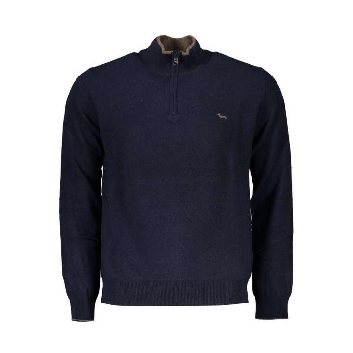 Priser på Harmont & Blaine Elegant Contrast Detail Half Zip Sweater