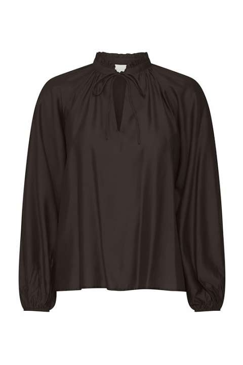 Priser på Ichi - Bluse - IH Karlani LS - Black