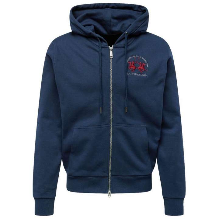 Priser på La Martina Elegant Full Zip Cotton Hoodie