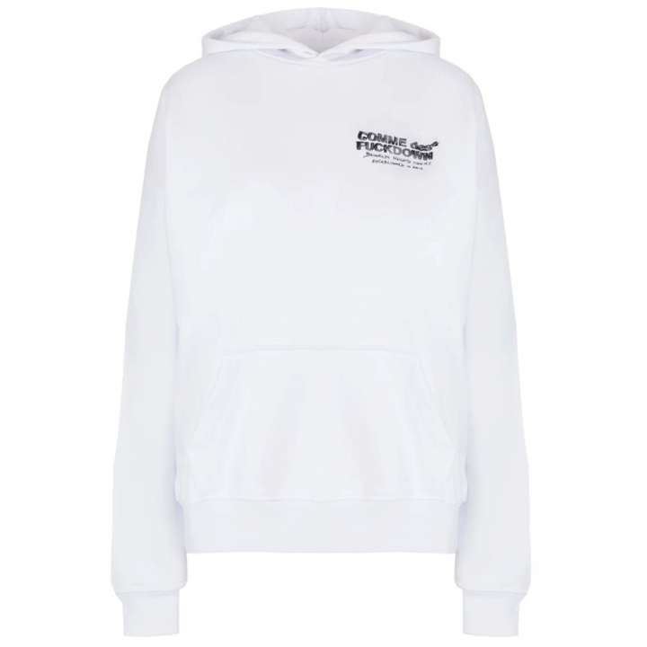 Priser på Comme Des Fuckdown White Cotton Sweater