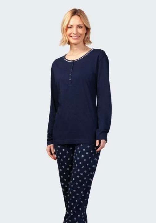 Priser på Hajo Women Pyjamas 40018-marine