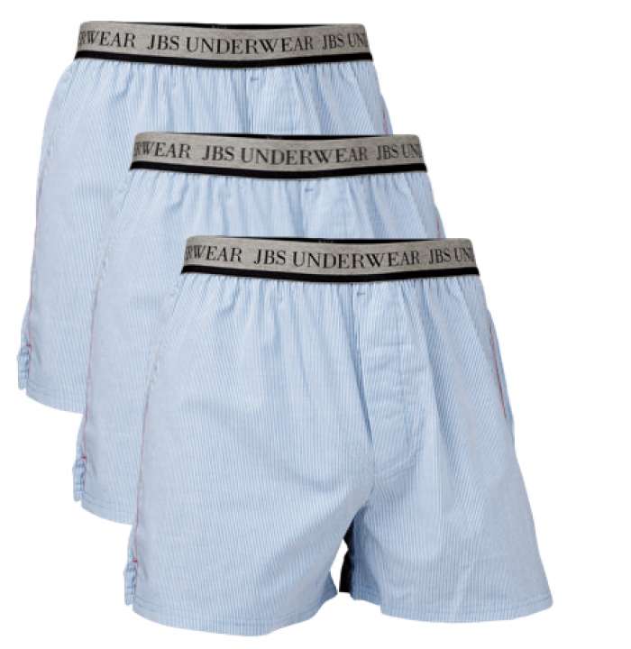 Priser på Jbs 3-pack Løse Boxershorts Økologisk Bomuld-small