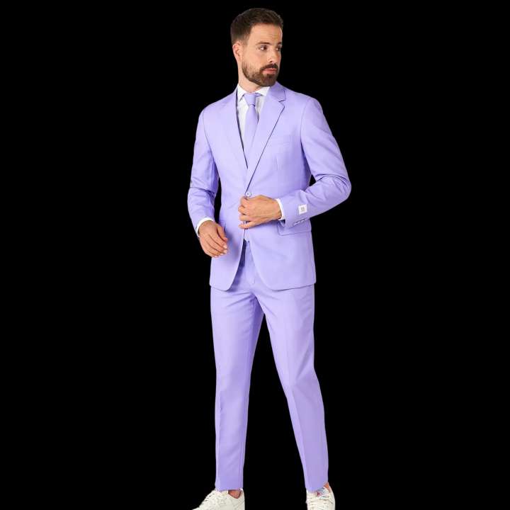 Priser på OppoSuits Herre Jakkesæt - Lavish Lavender - 48