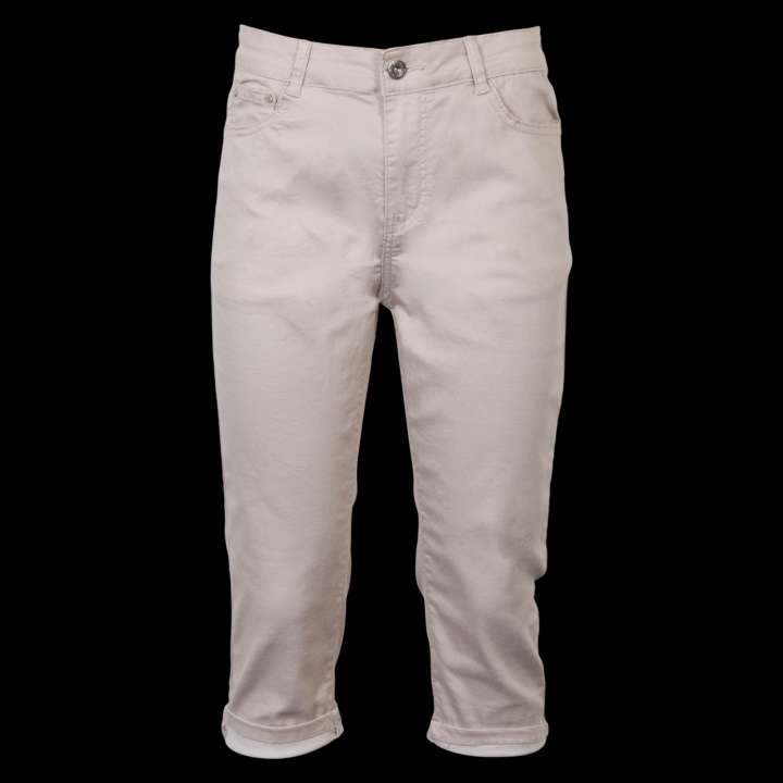 Priser på BS Jeans Dame Capri - Beige - 42