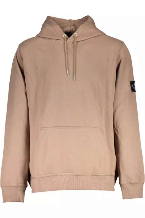 Priser på Calvin Klein Elegant Long-Sleeved Hooded Sweatshirt in Brown