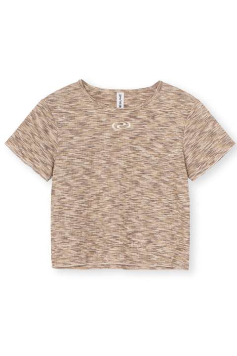 Priser på Résumé - T-shirt - BriannaRS Tee - Brown Melange