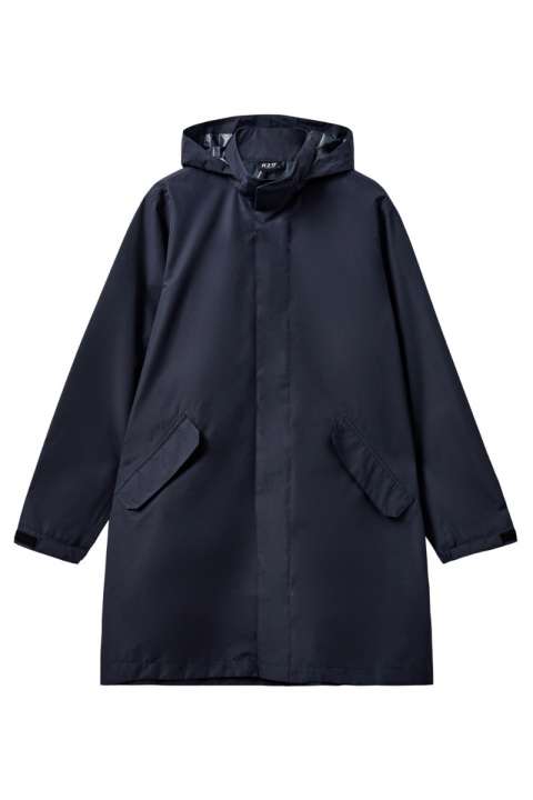 Priser på H2O- Regnjakke - Basic Rømø LW Rain Long Jacket - Navy