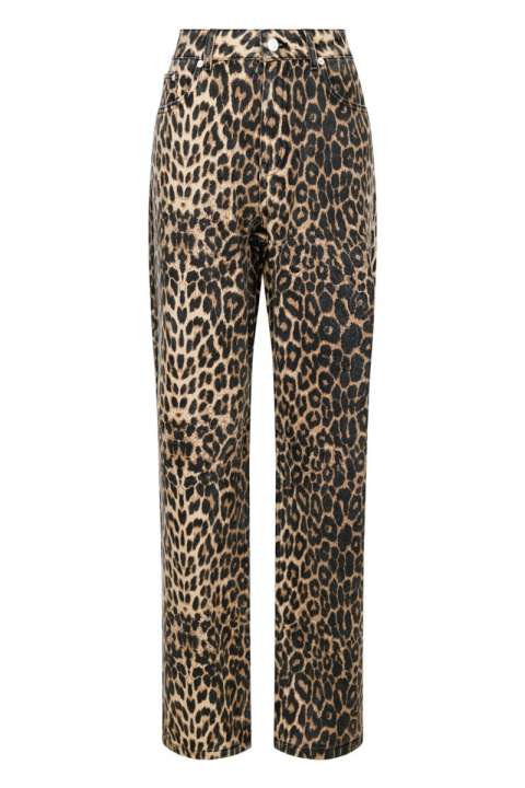 Priser på Neo Noir - Jeans - Simona Leopard Pants - Leopard