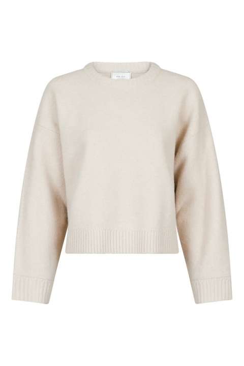 Priser på Neo Noir - Strik - Detri Solid Knit Blouse - Ivory