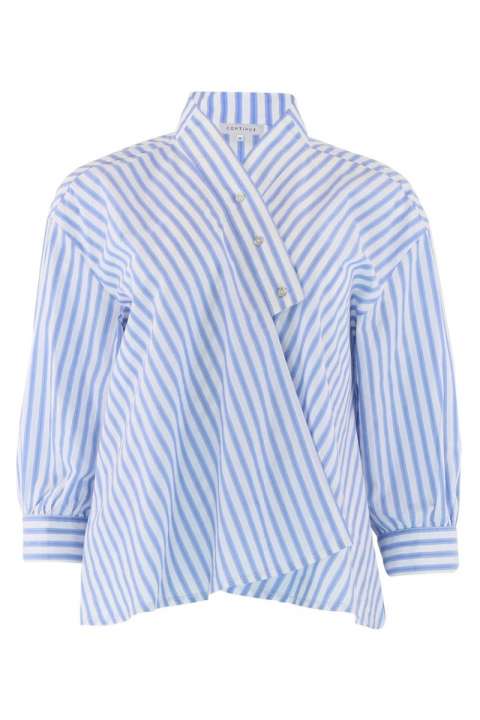 Priser på Continue - Skjorte - Marni Shirt - Blue Stripe