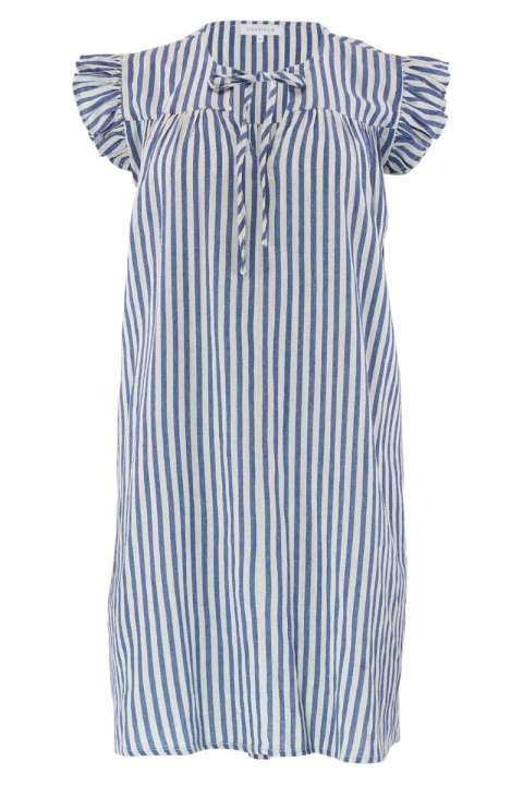 Priser på Continue - Kjole - Lilli Dress Stripe - Blue Stripe