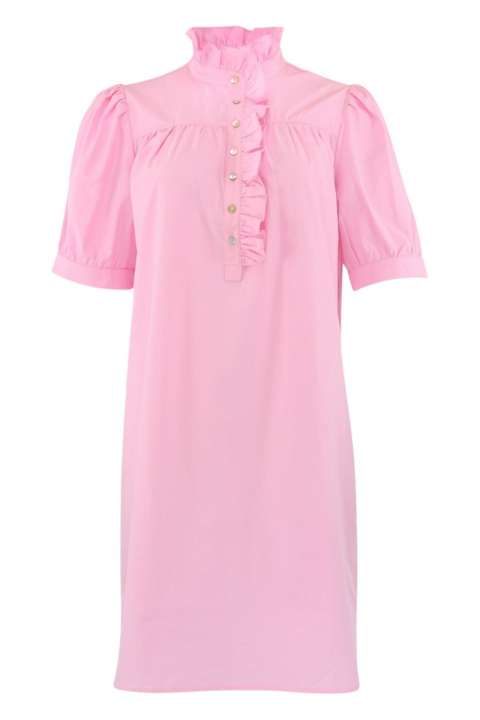 Priser på Continue - Kjole - Ariana Poplin Dress SS - Pink