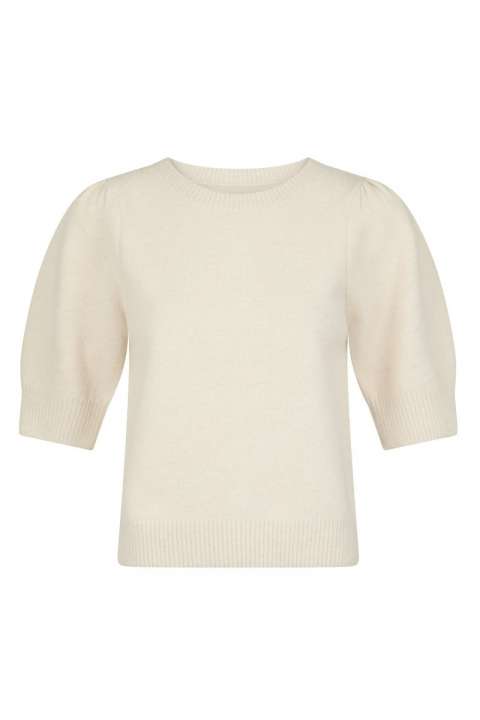 Priser på Neo Noir - Strik - Martha Bow Knit Tee - Ivory