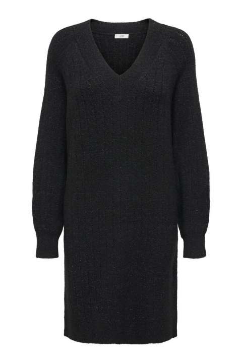 Priser på JDY - Kjole - Jdy Aspen Life L/S Lurex V-Neck Dress - Black