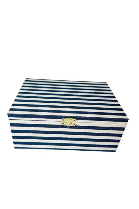 Priser på Pico - Smykkeskrin - Jewelry Box - Navy Stripe