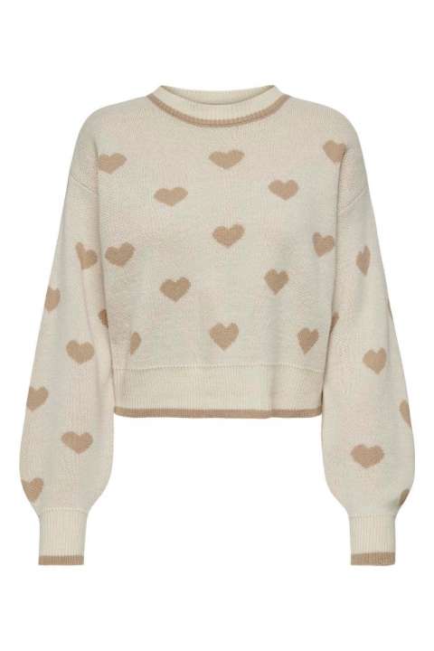 Priser på JDY - Strik - JDY Romance L/S Pullover Knt Noos - Birch