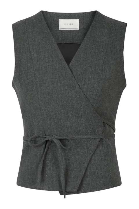 Priser på Neo Noir - Vest - Samara Wrap Waistcoat - Antracit