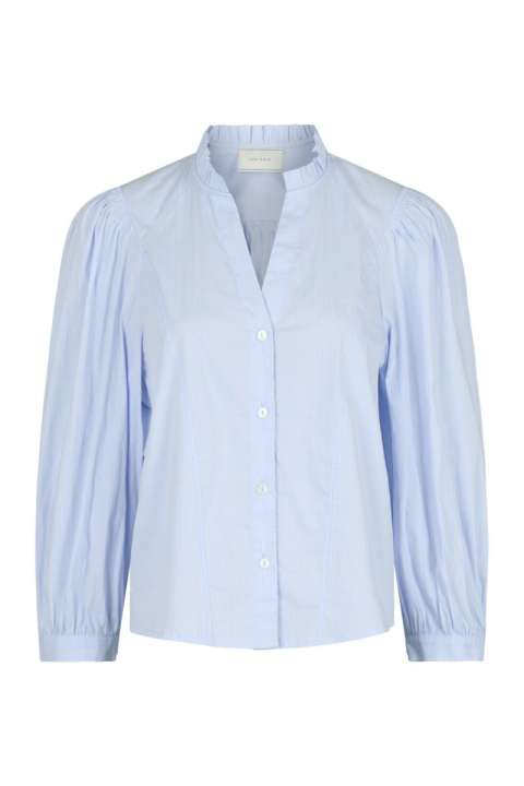 Priser på Neo Noir - Skjorte - Barba Stripe Blouse - Light Blue