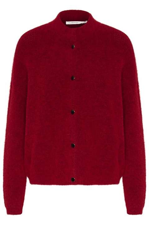 Priser på Gestuz - Cardigan - AlphaGZ Short Cardigan - Haute Red Melange