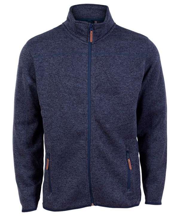 Priser på Steenholt Ocean Herre Fleecejakke - Melange Blue - 4XL