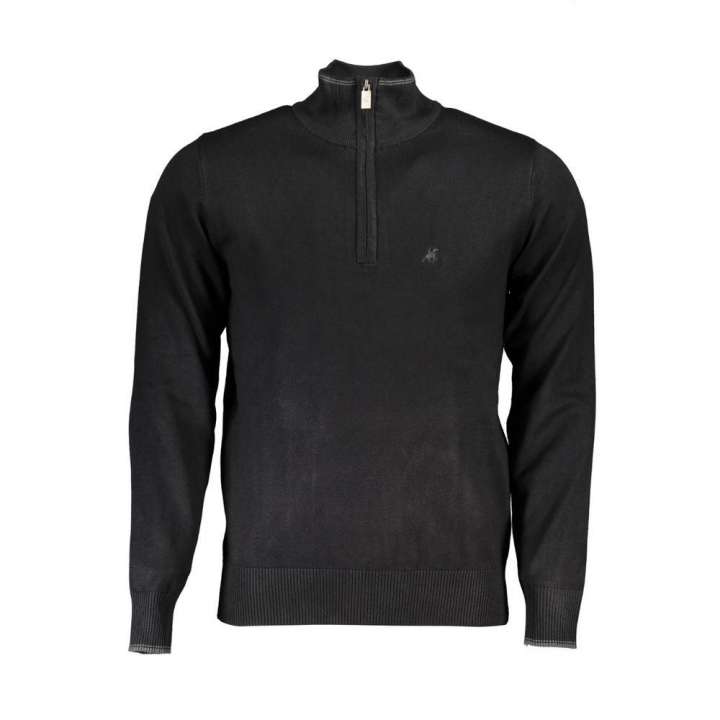 Priser på U.S. Grand Polo Elegant Half Zip Sweater with Contrast Details