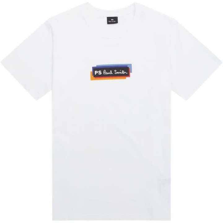 Priser på PS by Paul Smith Regular fit 011R NP4808 T-shirts Hvid