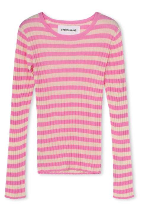 Priser på Résumé - Bluse - ArlieRS Knit Blouse - Multi Pink