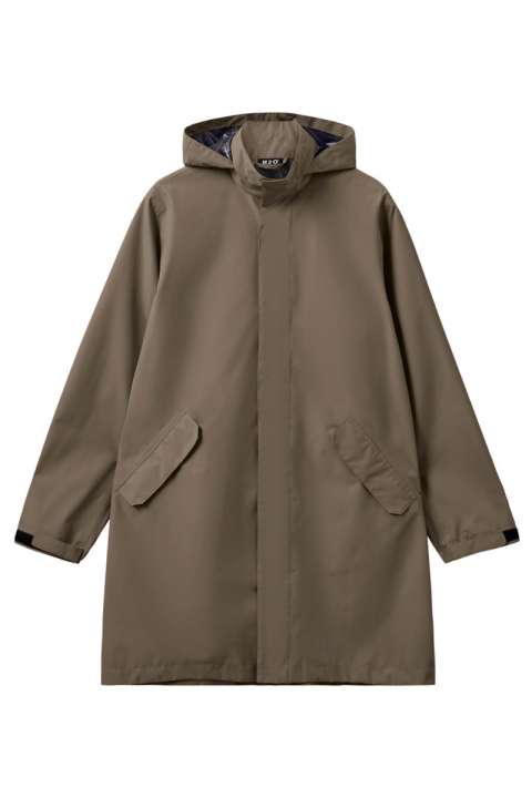 Priser på H2O - Regnjakke - Basic Rømø LW Rain Long Jacket 3- Dusty Oak