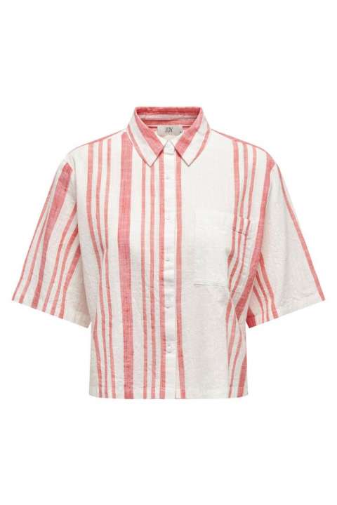 Priser på JDY - Skjorte - JDY Dorthea 2/4 Shirt - Eggnog/Shell Pink