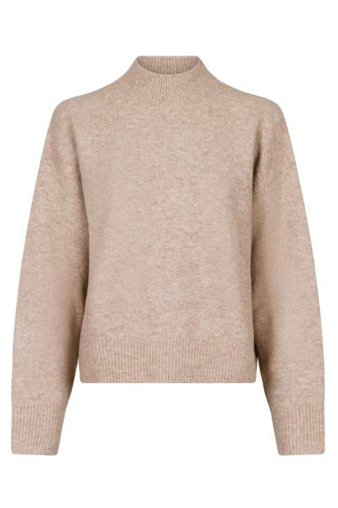 Priser på Neo Noir - Strik - Paulina Knit Blouse - Sand Melange