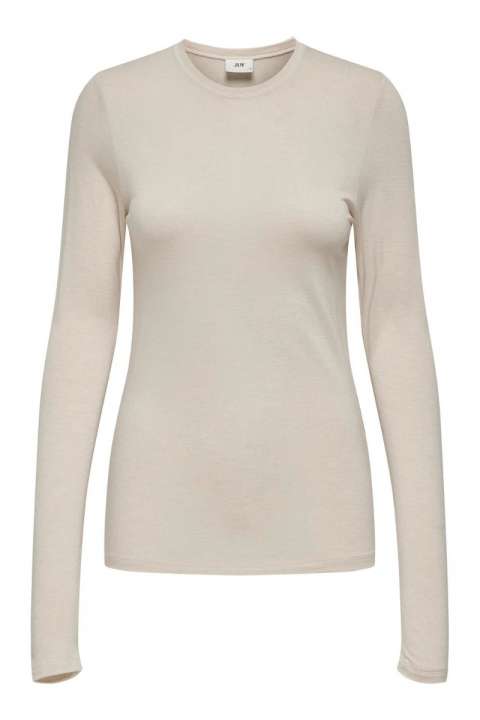 Priser på JDY - Bluse - JDY Suma Woolblend L/S Oneck Top JRS Noos - Whitecap Gray