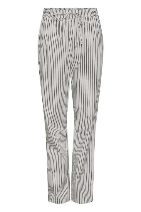 Priser på Pieces - Bukser - PC Penny HW Ankle Pants - Bright White Black