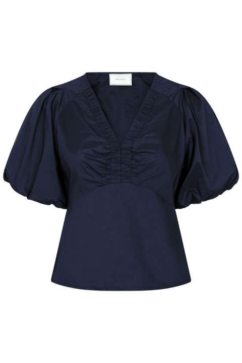 Priser på Neo Noir - Bluse - Irina Poplin Blouse - Navy