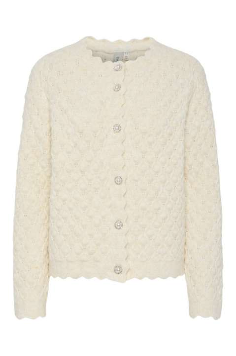 Priser på Y.A.S - Cardigan - YAS Bubble Ls Knit Cardigan S. Noos - Birch