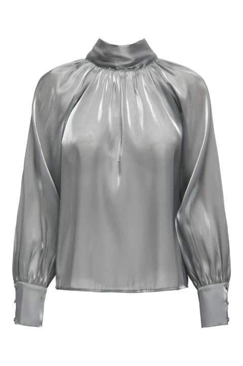 Priser på JDY - Bluse - Jdydani L/S Bow Top - Silver